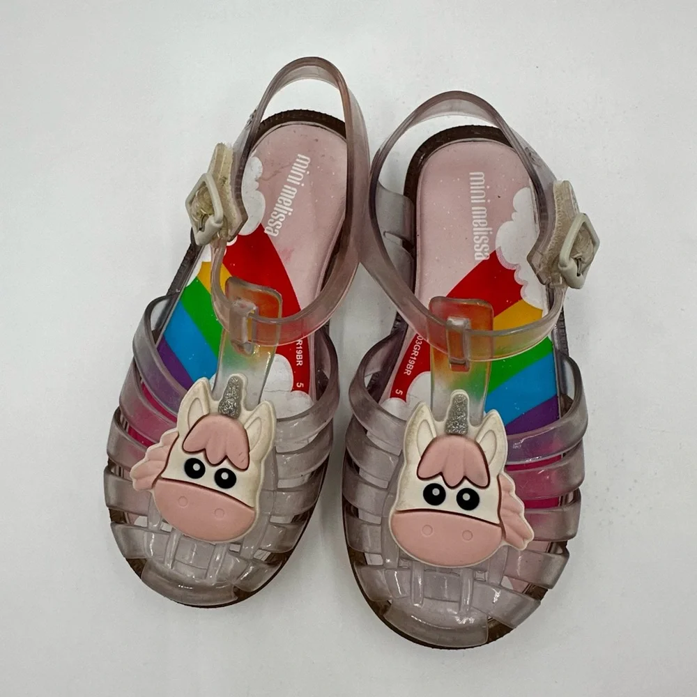 Mini Melissa Possession Unicorn Sandals Size 10 - Picture 3 of 7
